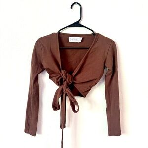 DSY-ST TIE-FRONT BLOUSE